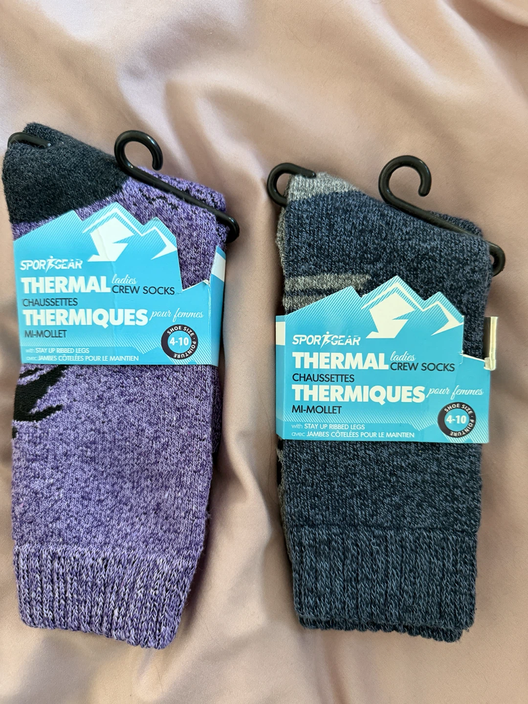 Two Pairs of Sportgear Ladies Thermal Crew Socks