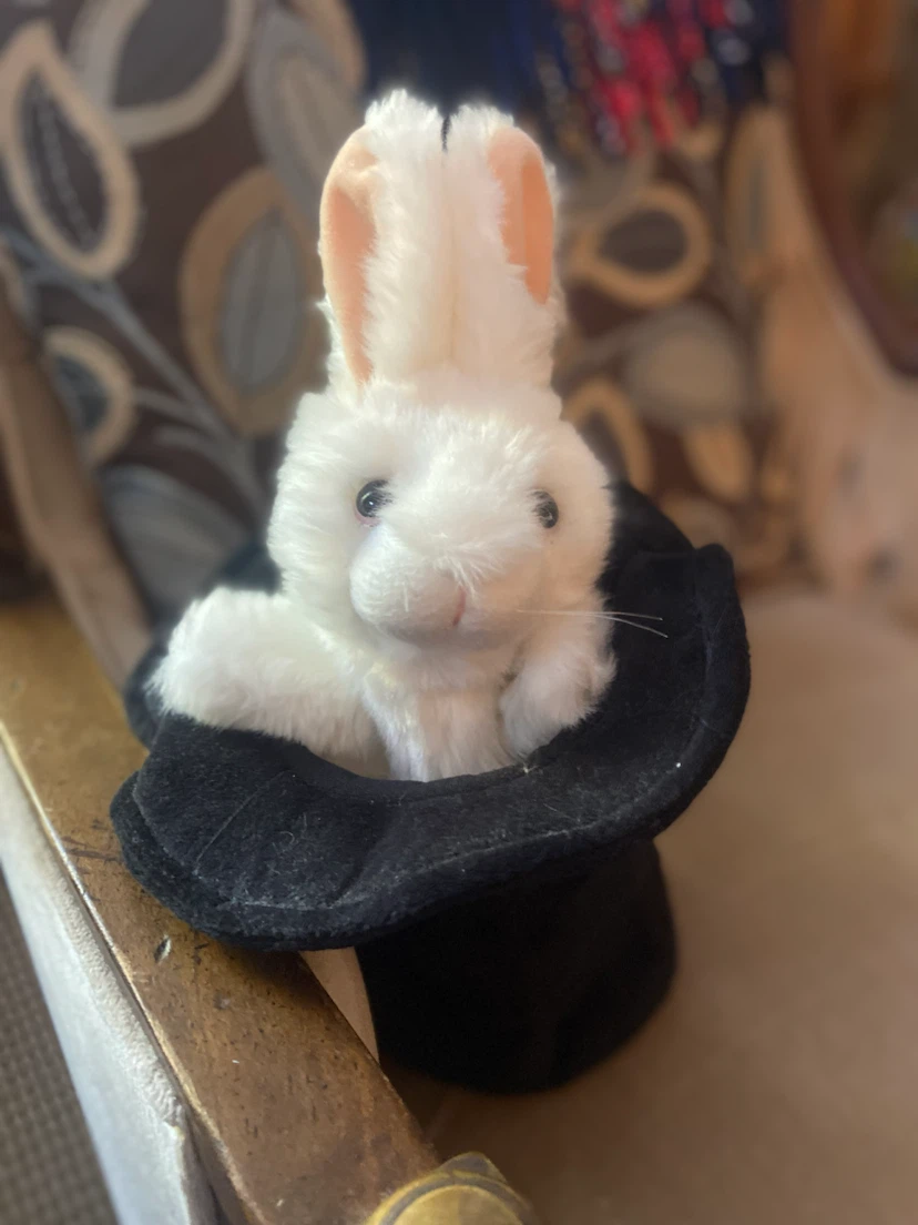 Folkmanis Rabbit in Hat Puppet