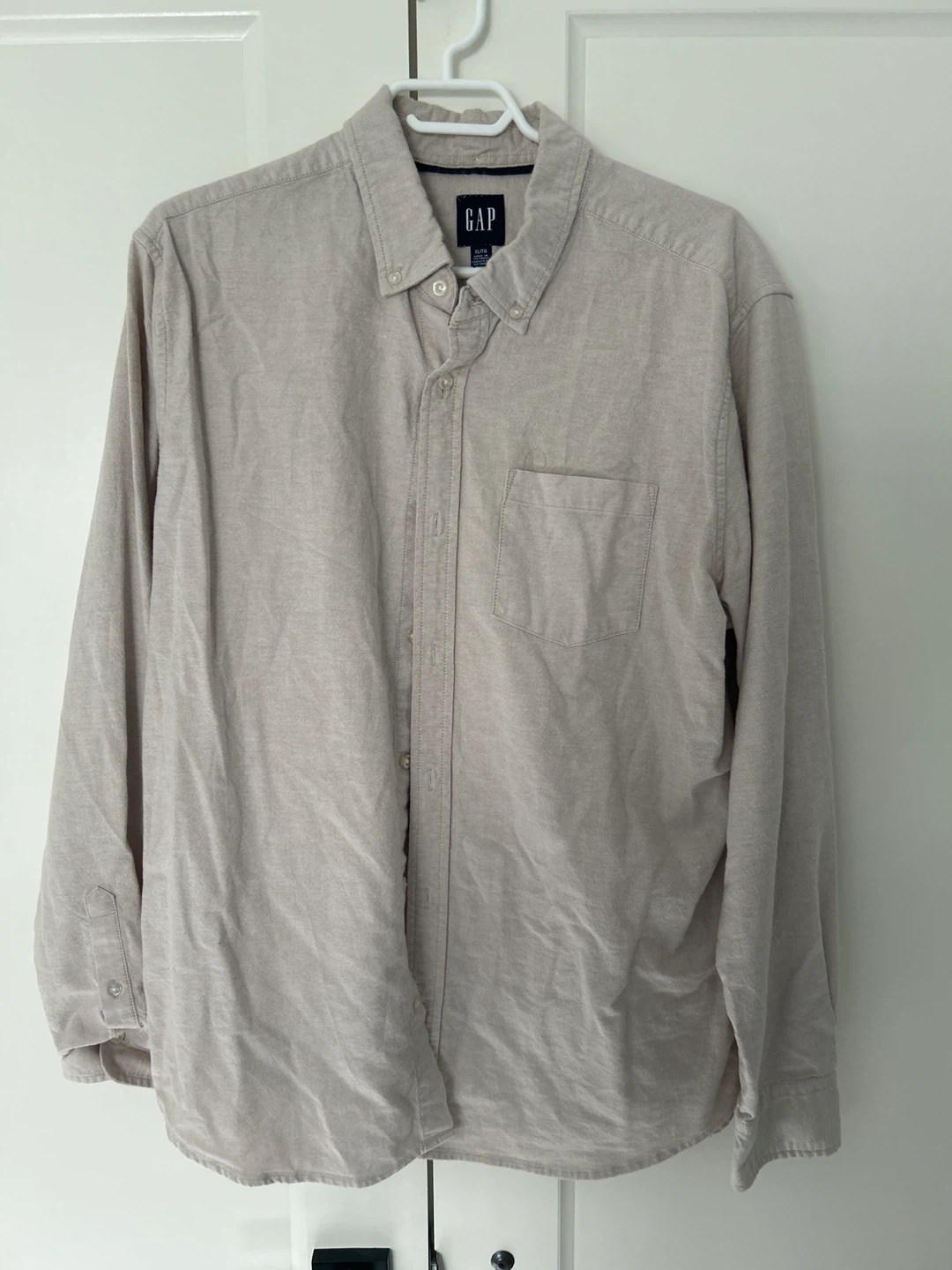 Gap Beige Long Sleeve Button Down Shirt