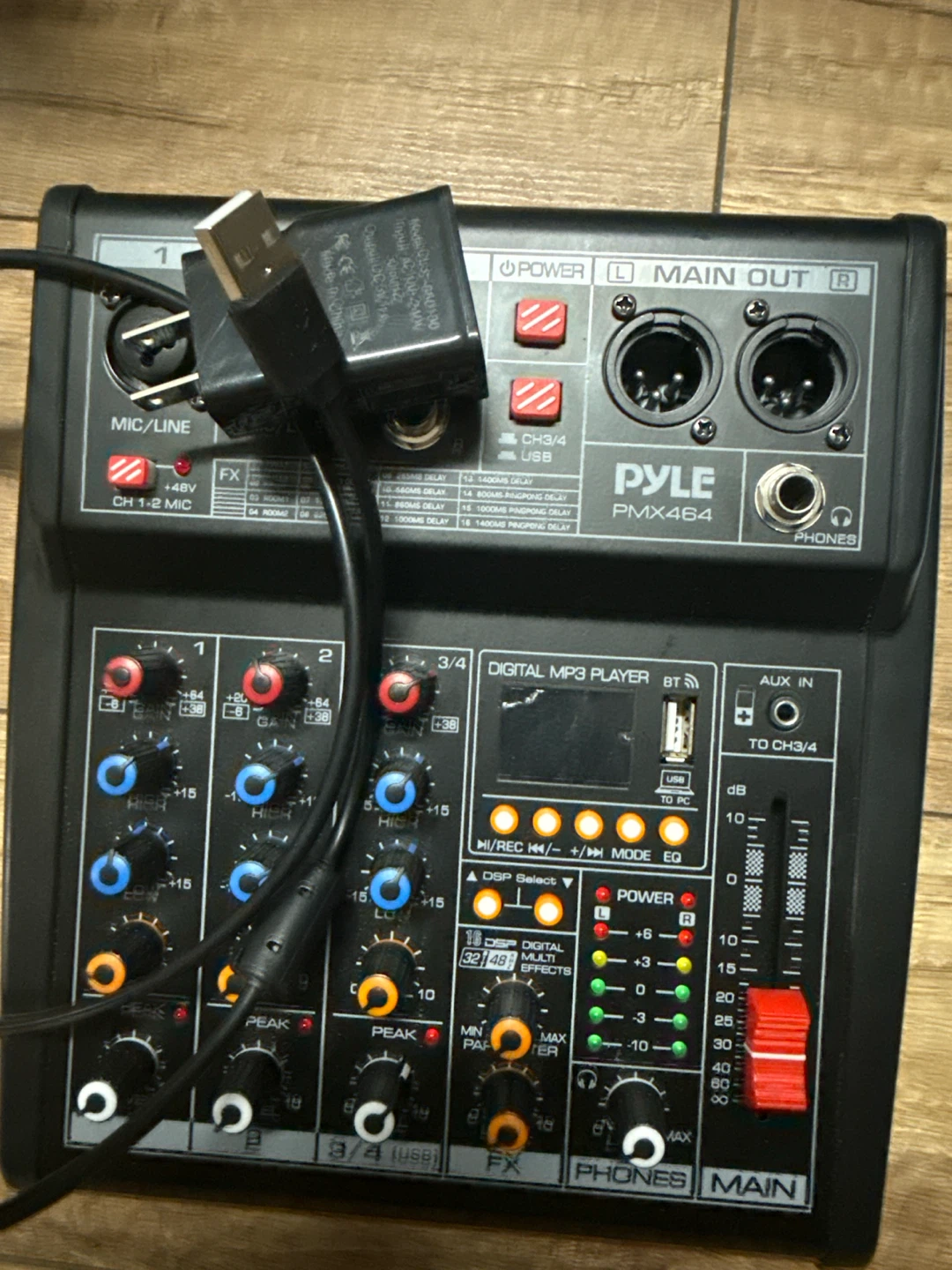 Pyle PMX464 4-Channel Audio Mixer - photo 4