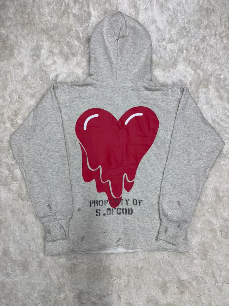 Saint S.OfGod Grey Hoodie - photo 2