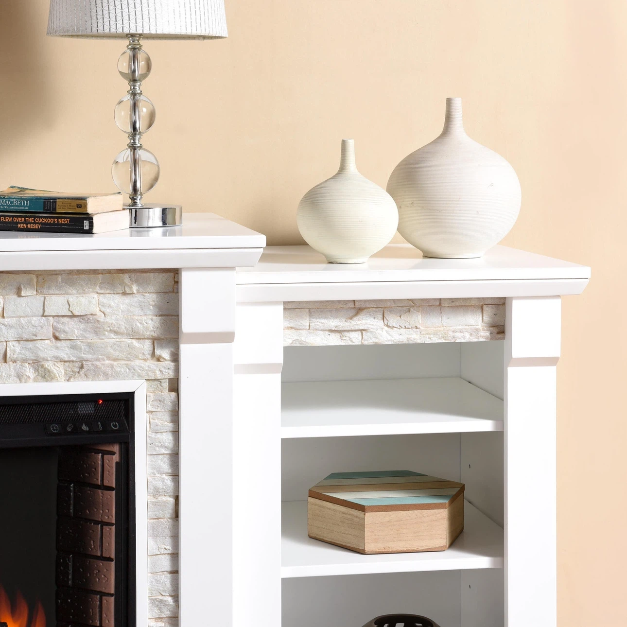 Southern Enterprises Brently Electric Fireplace Mantel - photo 3