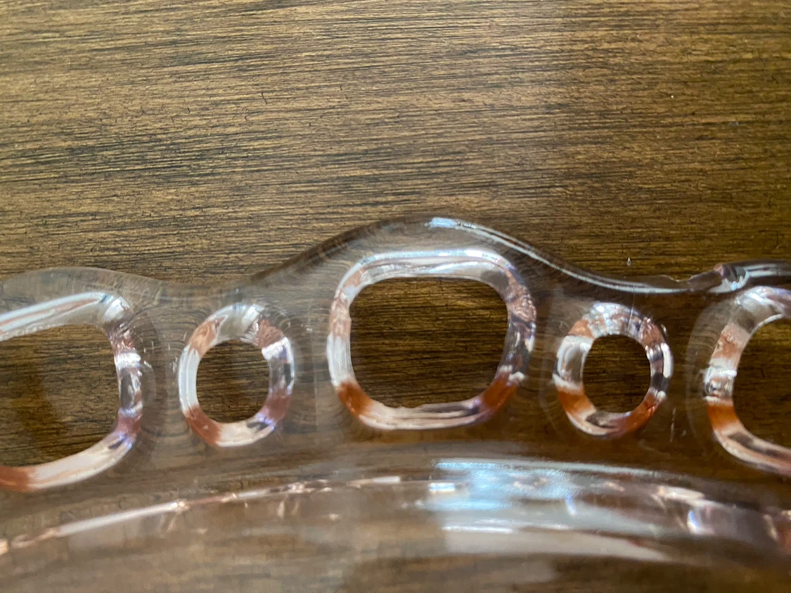 Vintage Pink Depression Glass Creamer, Sugar and Platter - photo 5