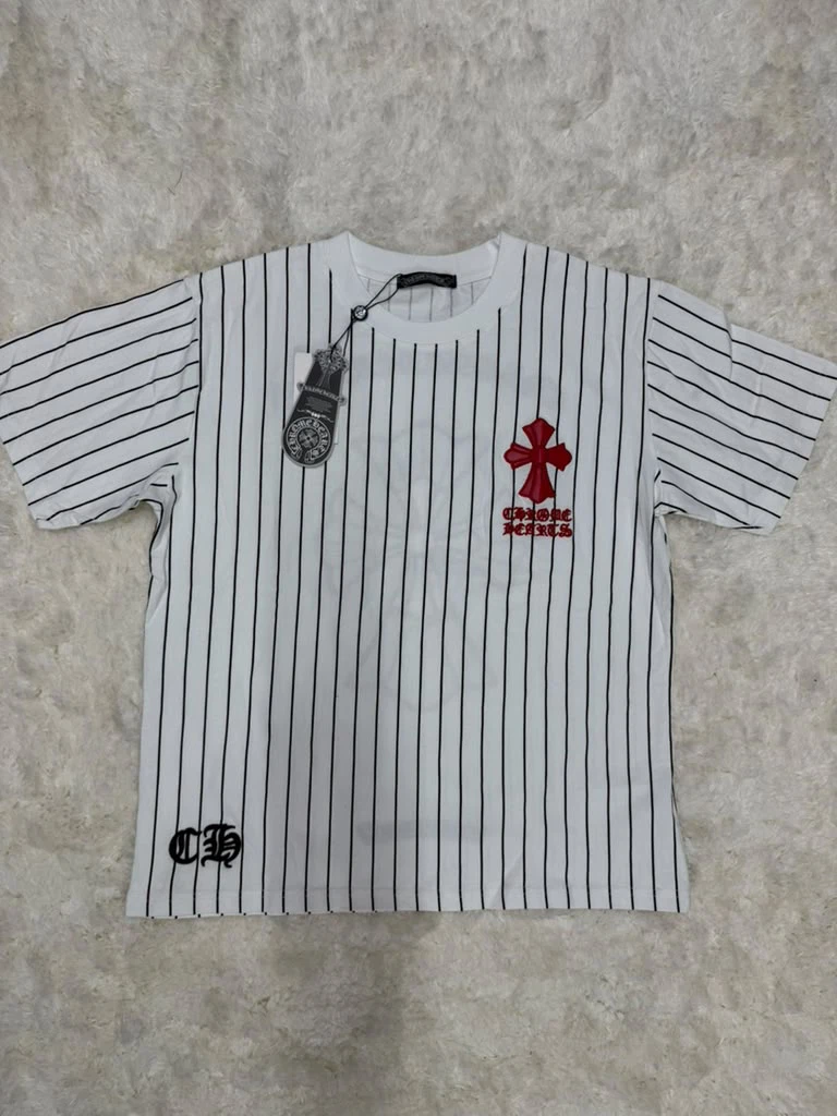 Chrome Hearts Pinstripe T-Shirt