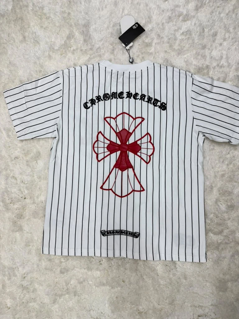 Chrome Hearts Pinstripe T-Shirt - photo 2
