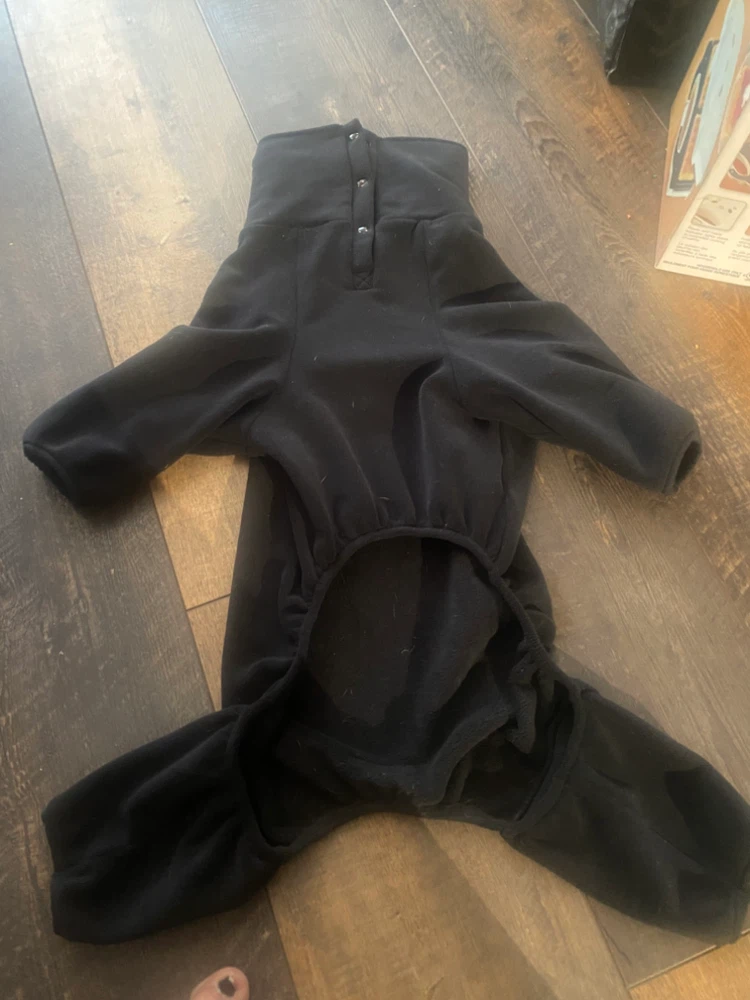Black Dog Fleece Jumpsuit