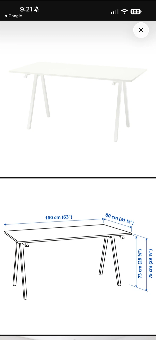 IKEA LAGKAPTEN / MITTBACK Desk