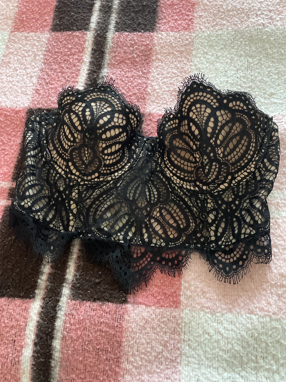 Dynamite Black Lace Bustier Top