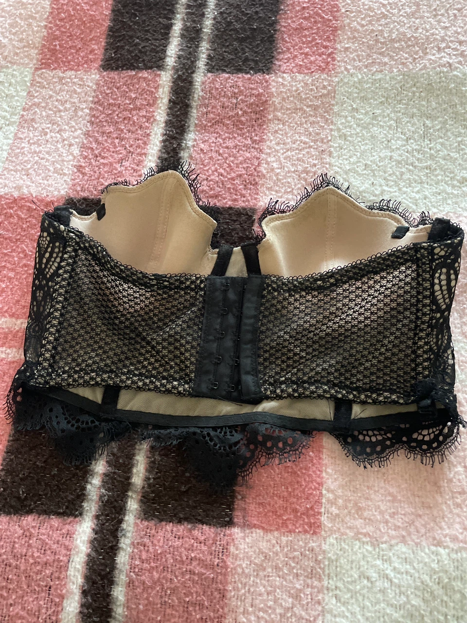 Dynamite Black Lace Bustier Top - photo 2