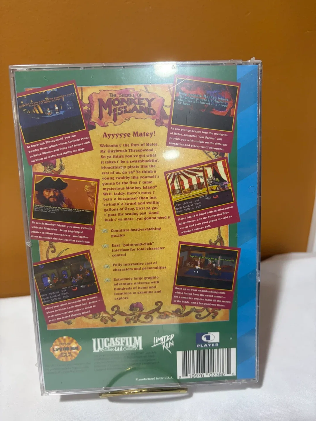 The Secret of Monkey Island - Sega CD - New - Limited Run Games - photo 2