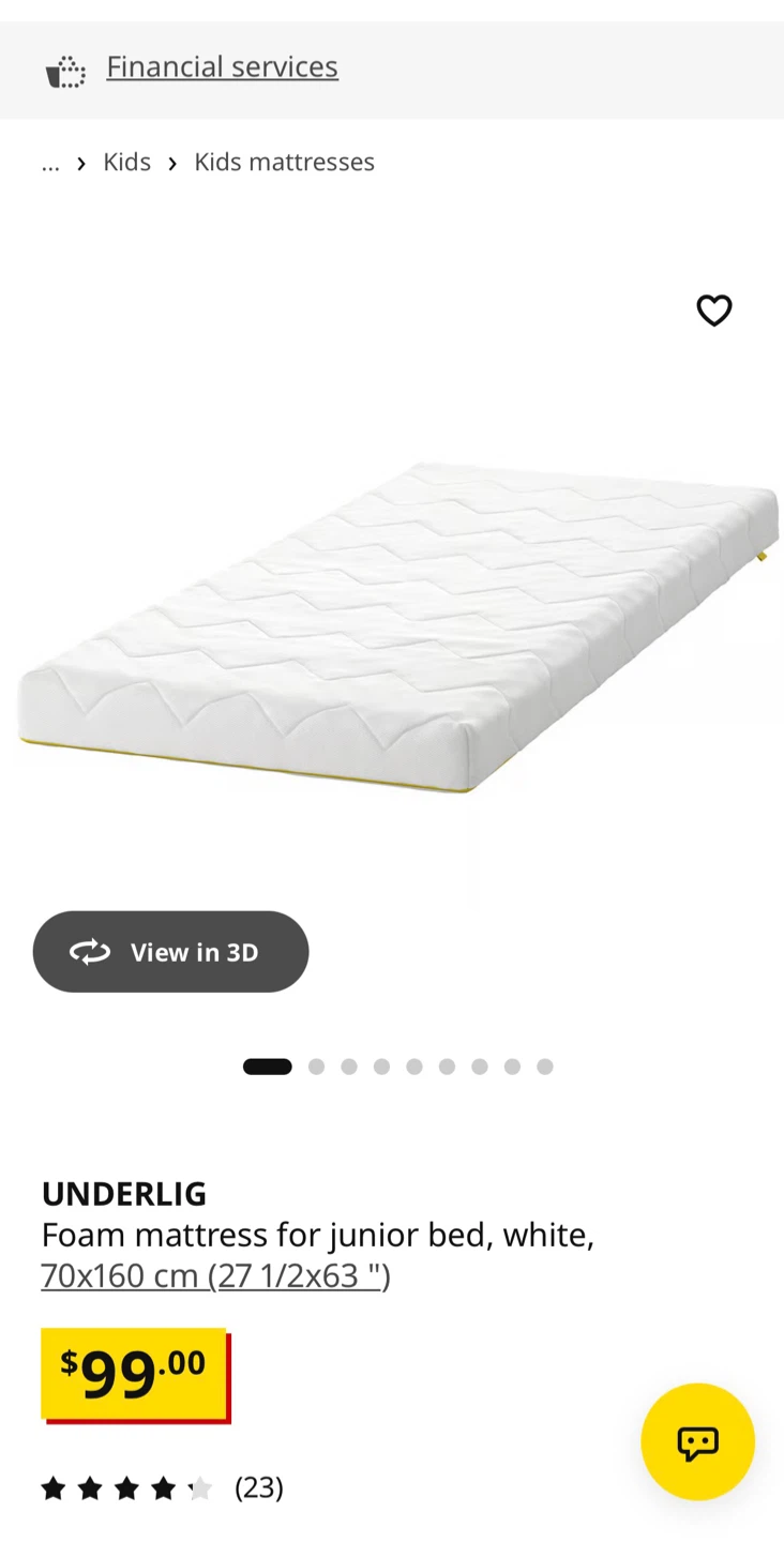 IKEA KRITTER junior bed and mattress - photo 2