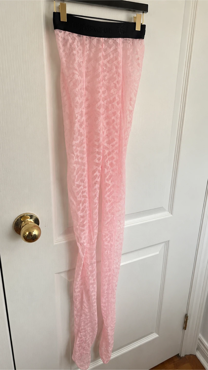 Versace Lace Tights Pink - photo 2