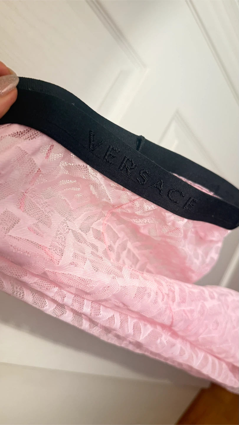 Versace Lace Tights Pink - photo 4
