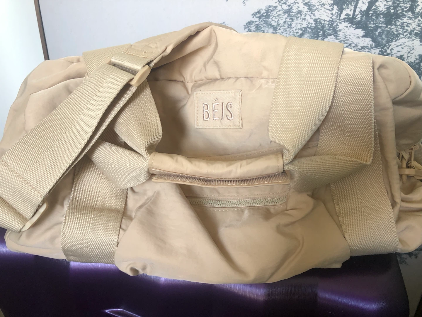 Béis Travel Weekender Bag Beige
