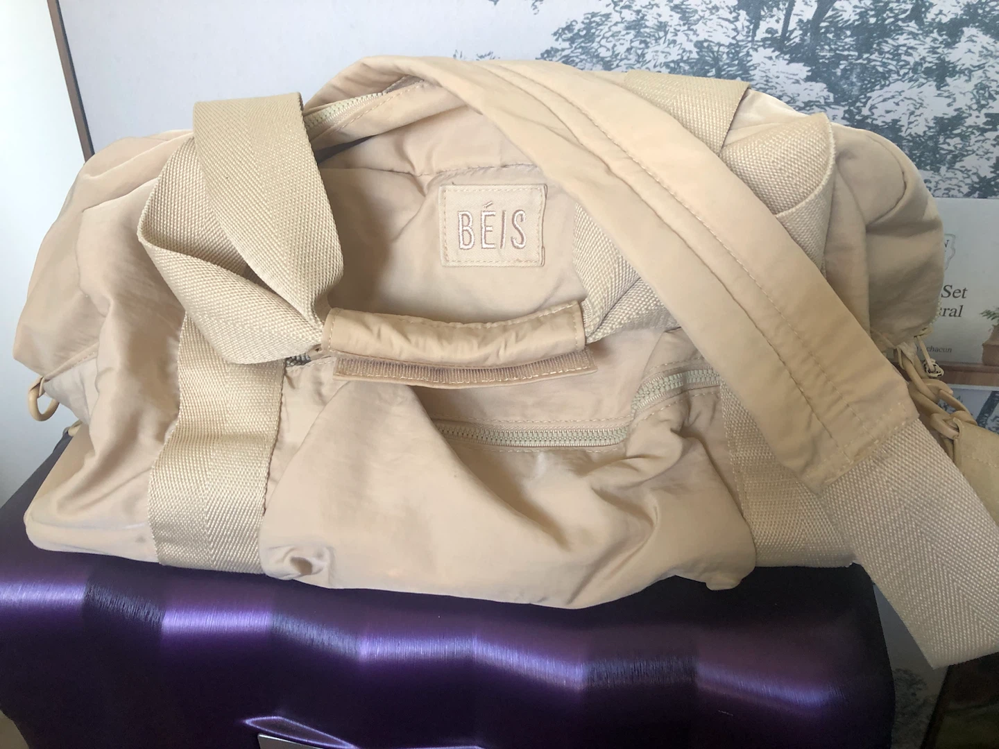 Béis Travel Weekender Bag Beige - photo 2