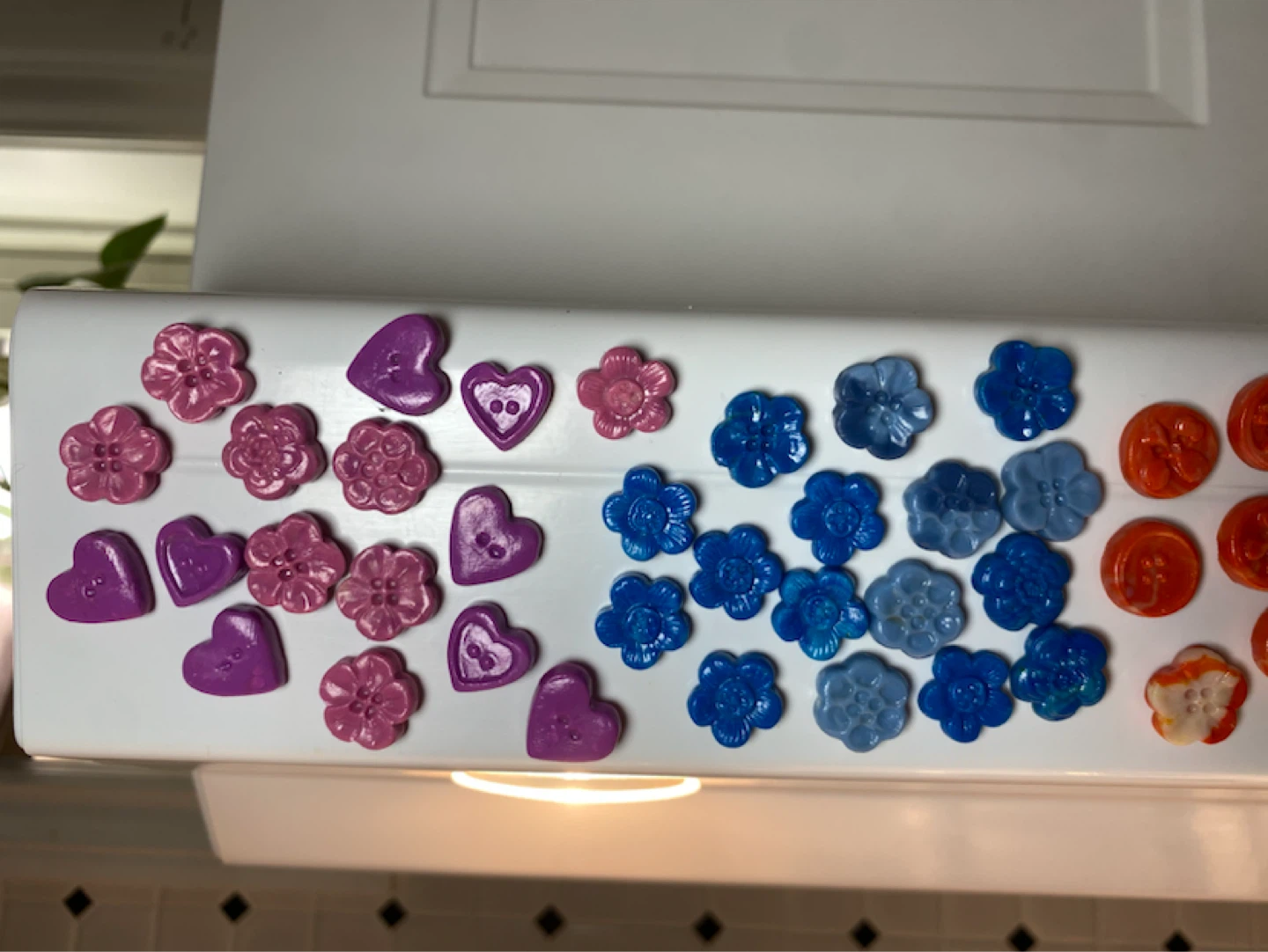 Handmade assorted button magnets and mini brand!