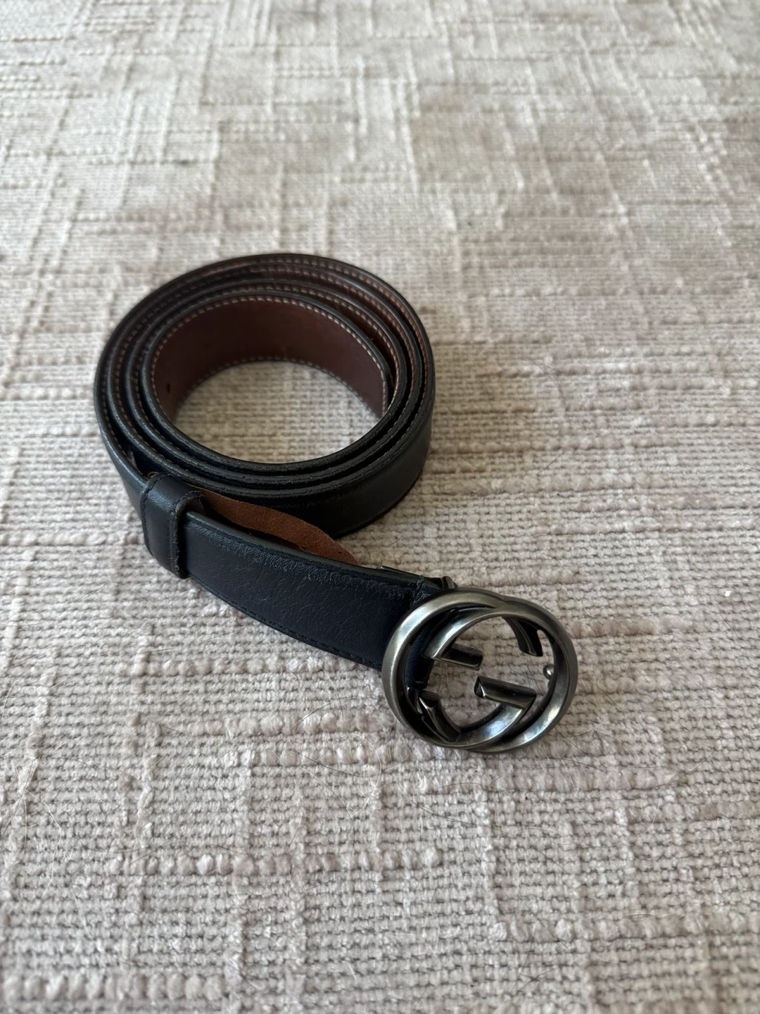 Authentic Gucci Interlocking G Leather Belt made in Italy - photo 2