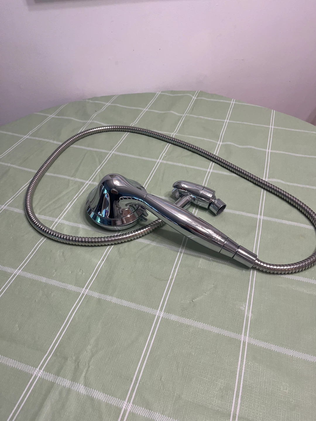 Chrome Handheld Shower Head with Hose - photo 2