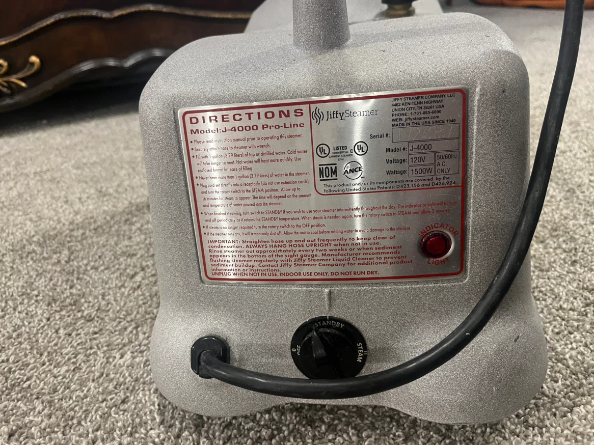 Jiffy Steamer J-4000 Pro-Line Garment Steamer - photo 5
