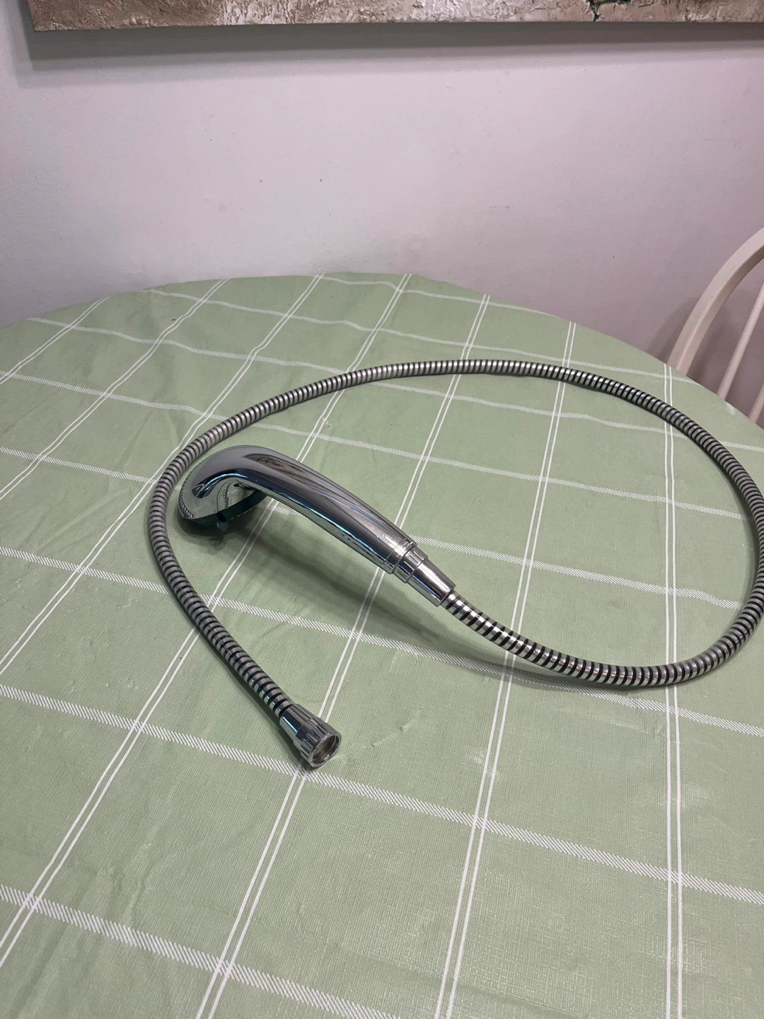 Chrome Handheld Shower Head with Hose - photo 2