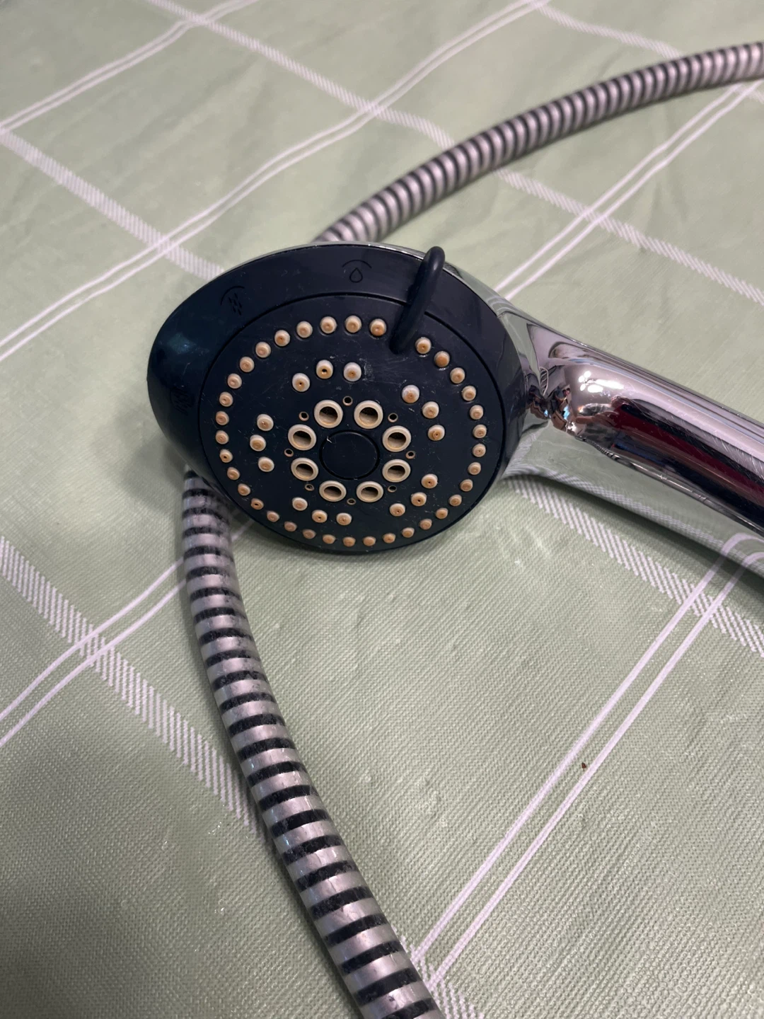 Chrome Handheld Shower Head with Hose - photo 3