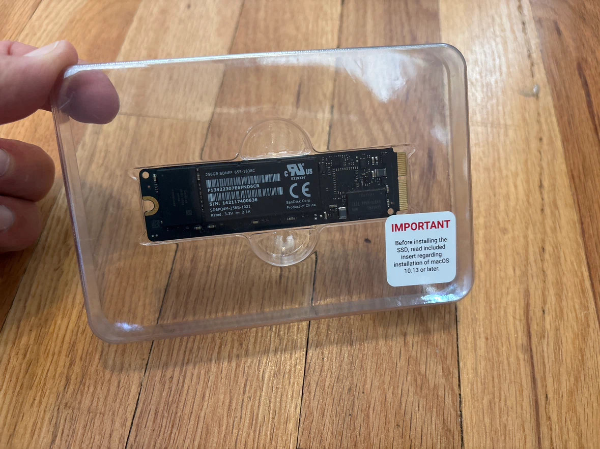 SanDisk 256GB SSD for Mac