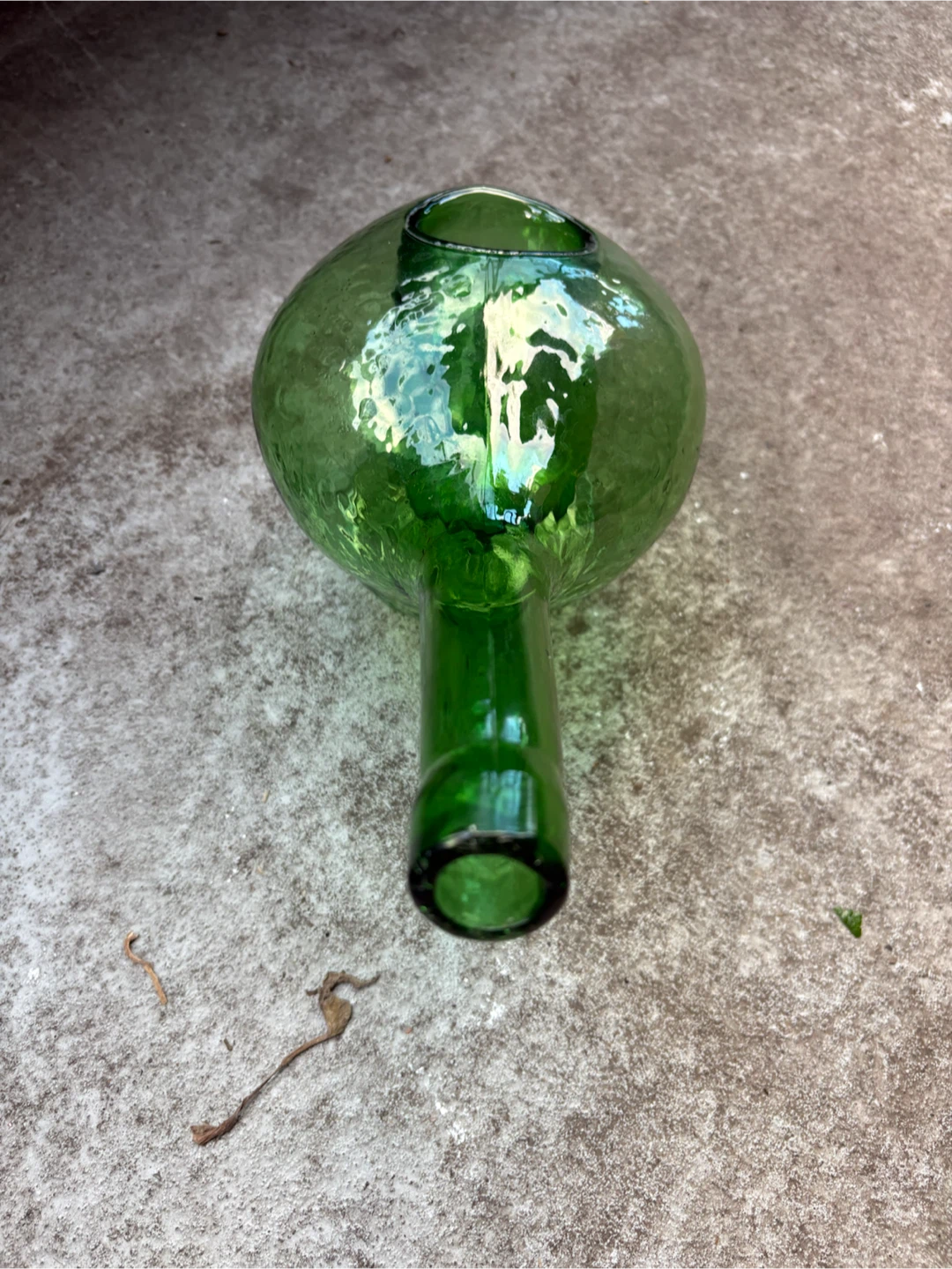 Green Glass Decorative Vase - photo 2