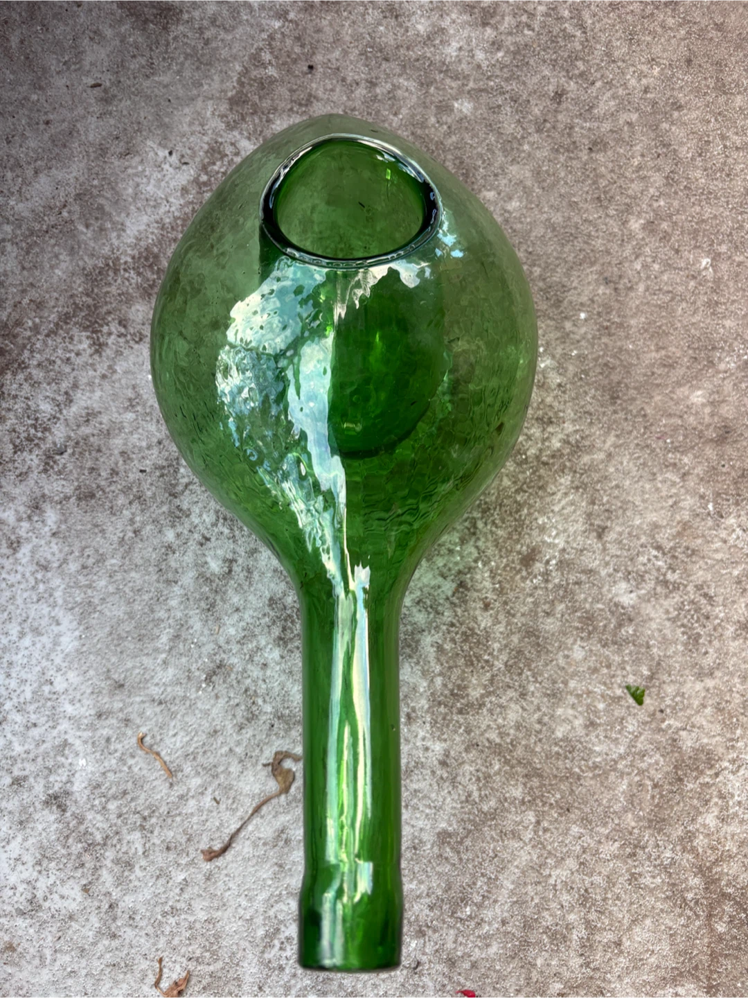 Green Glass Decorative Vase - photo 3