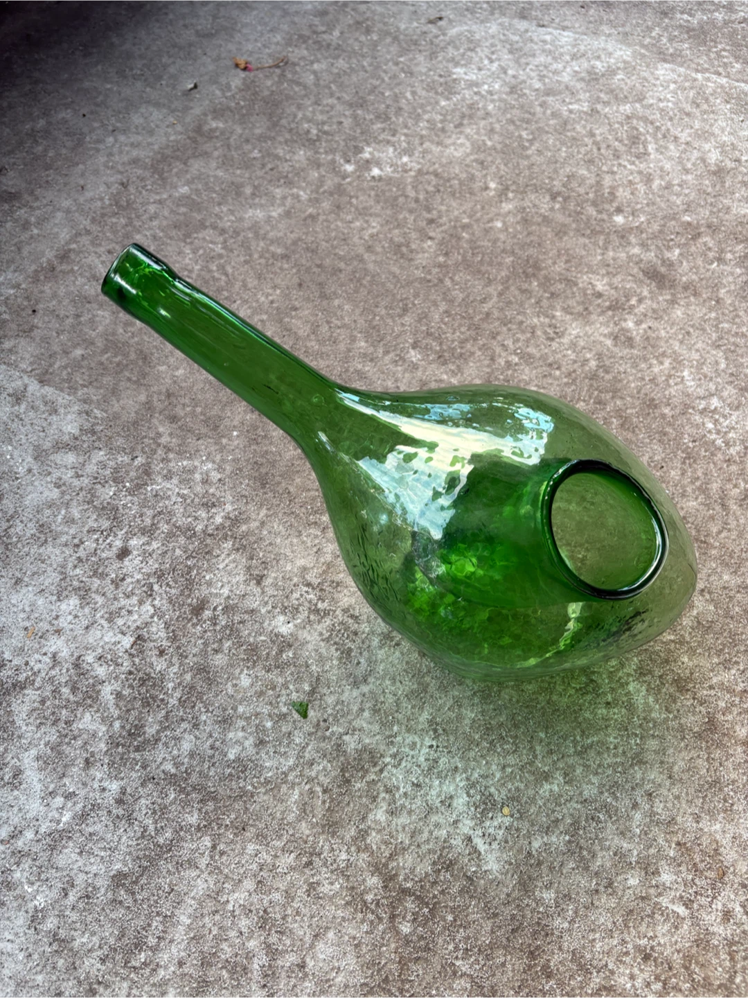 Green Glass Decorative Vase - photo 5