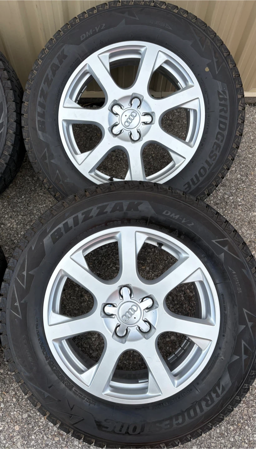 4 x 235/65/17 BRIDGESTONE WINTER TIRES AND AUDI RIMS  $1450 - photo 2
