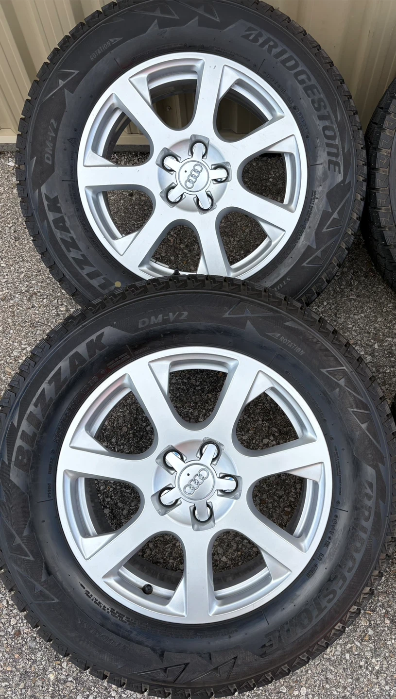 4 x 235/65/17 BRIDGESTONE WINTER TIRES AND AUDI RIMS  $1450 - photo 3