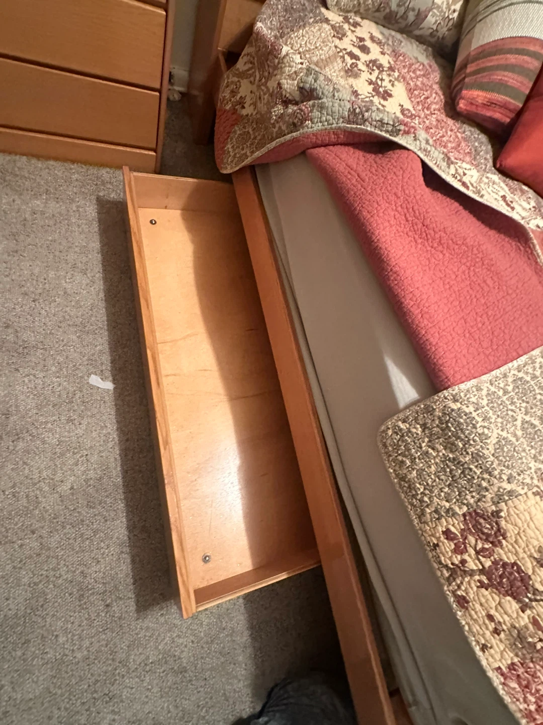 Solid Wooden Size Bed Frame with Headboard - photo 3