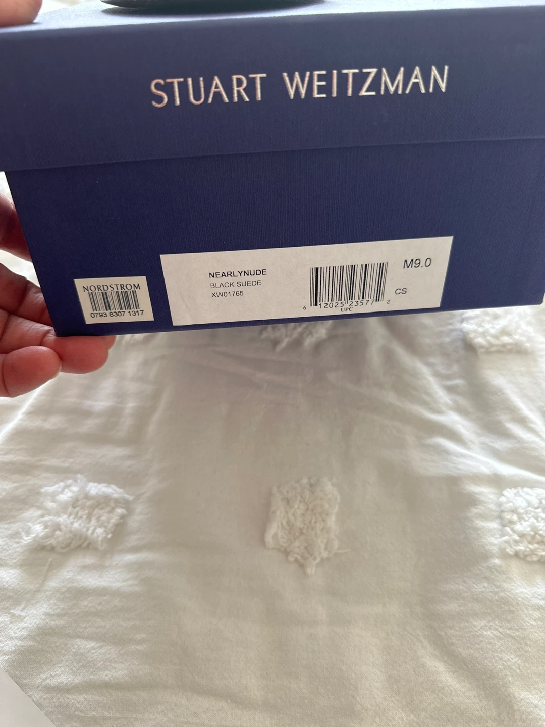 Stuart Weitzman NearlyNude Black Suede Heels - photo 2