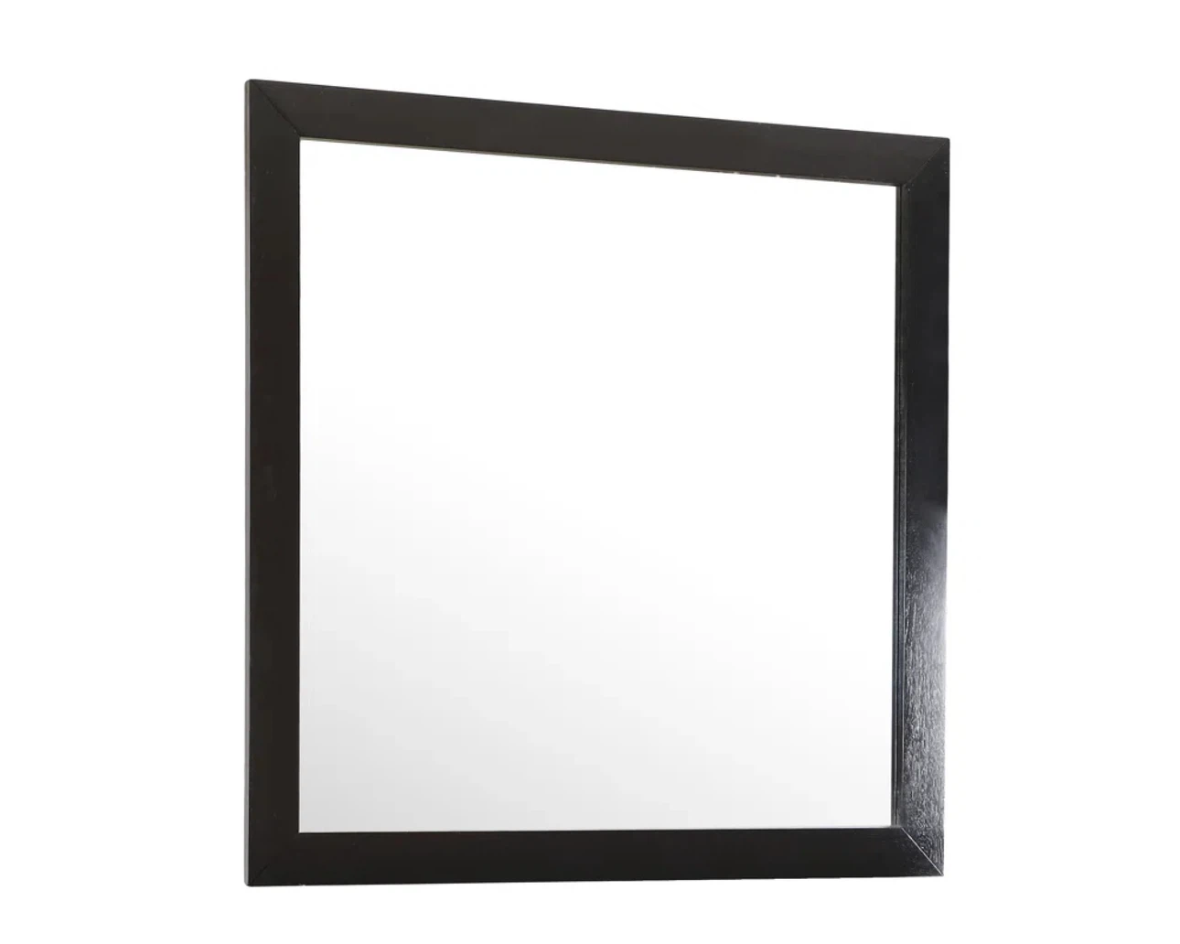 Square Wall Mirror with Black Frame - photo 2