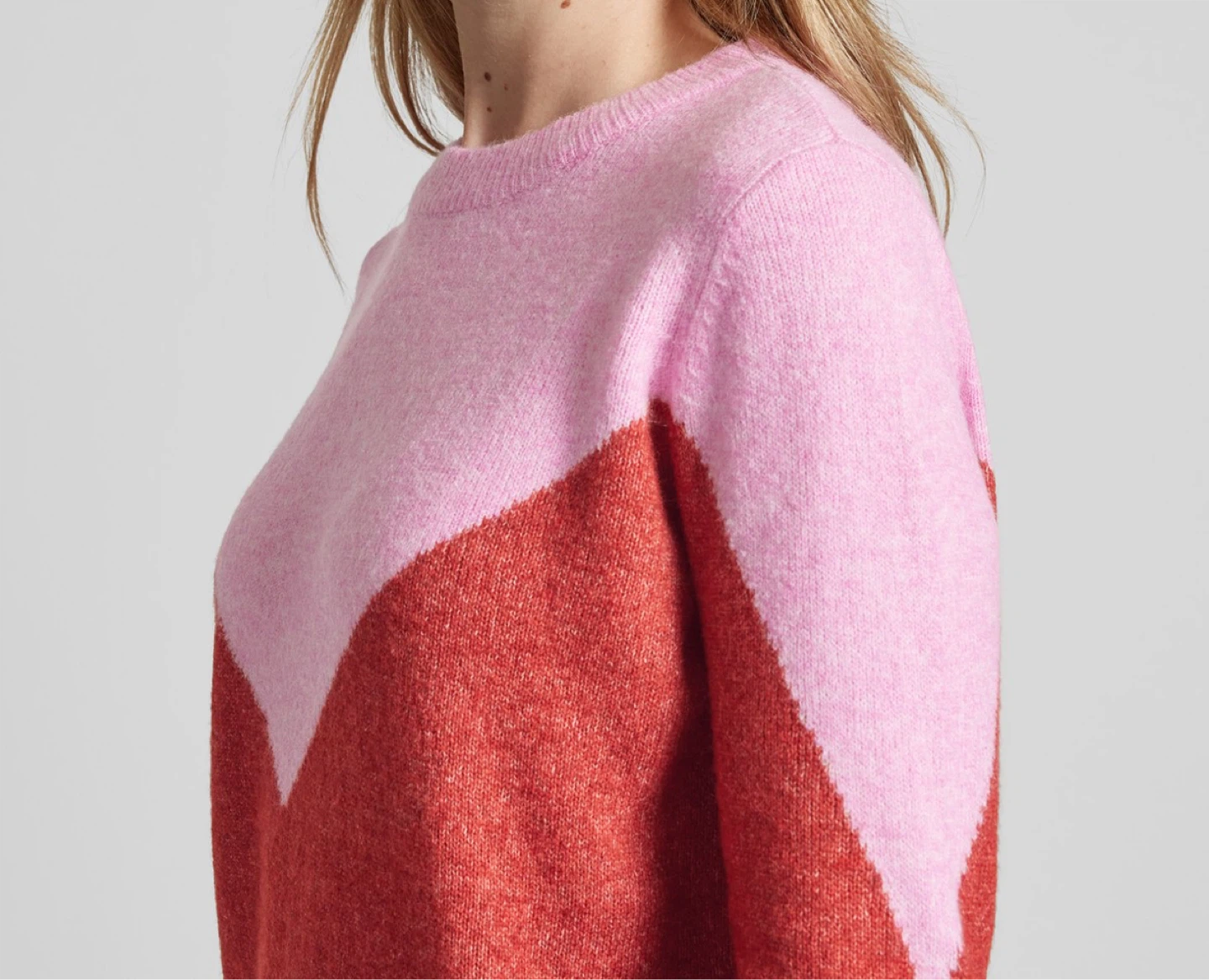 Vero Moda Pink and Red Sweater - Medium - photo 2