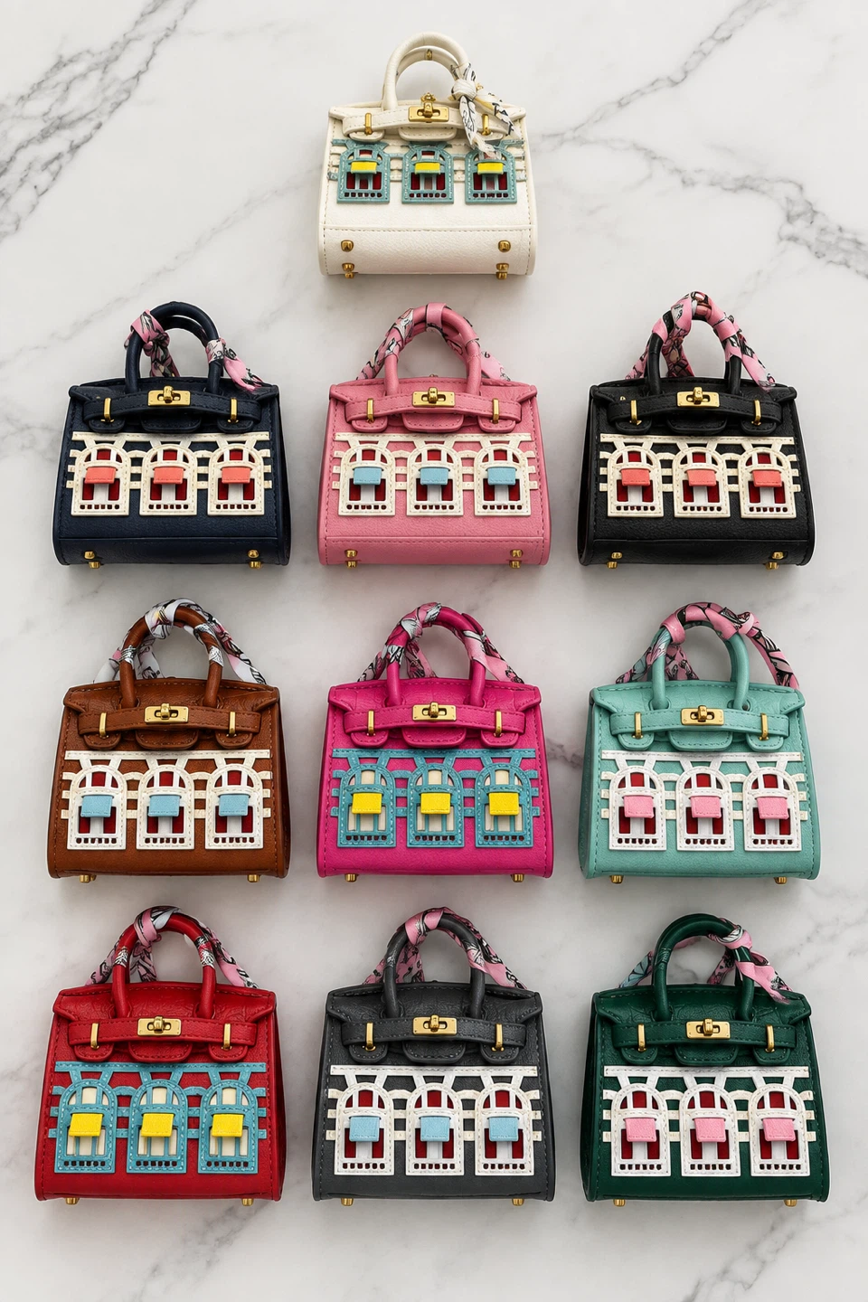 Miniature House Handbag Bag Charm