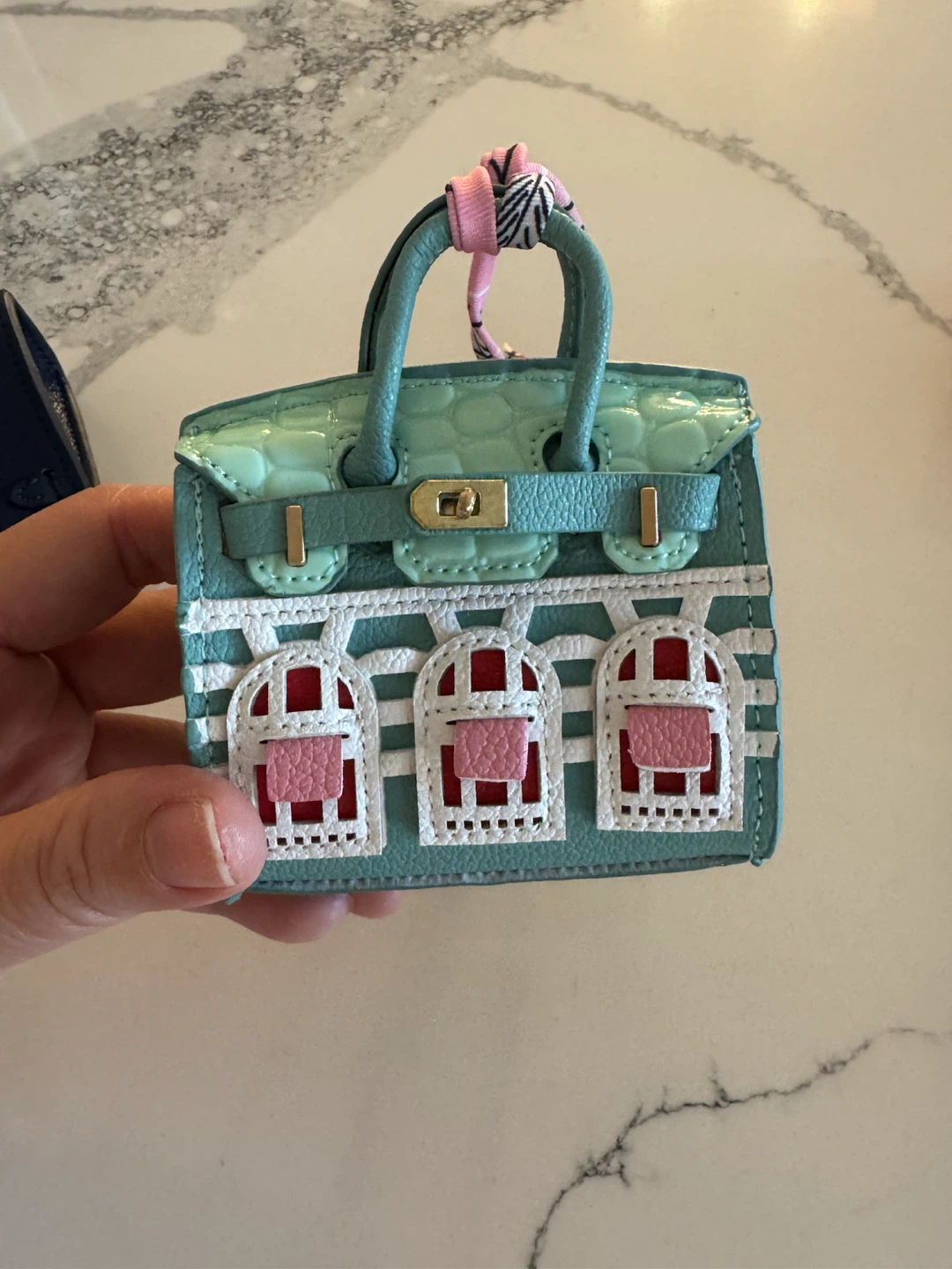 Miniature House Handbag Bag Charm - photo 3