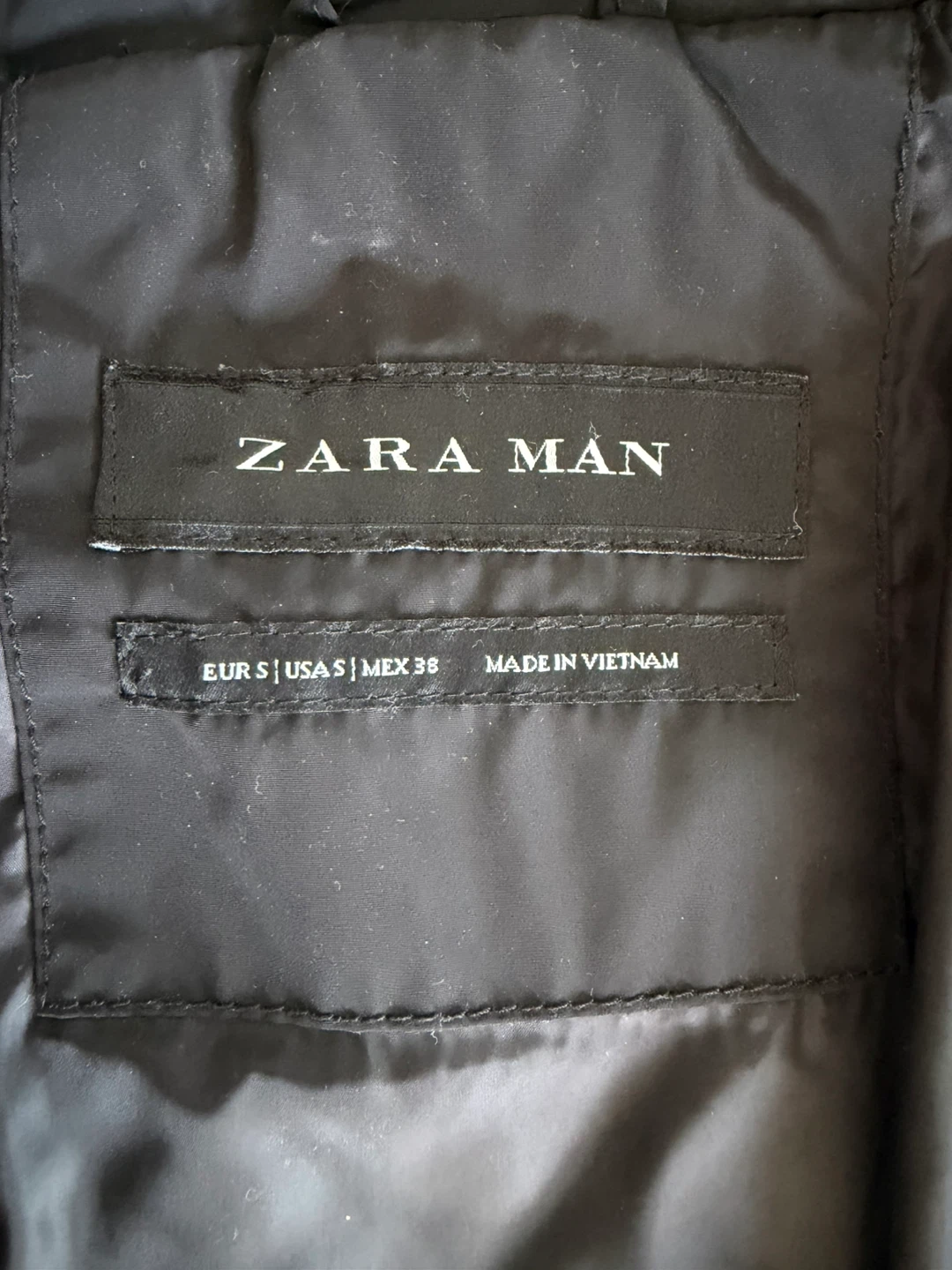 Zara Man Black Quilted Biker Jacket - photo 4