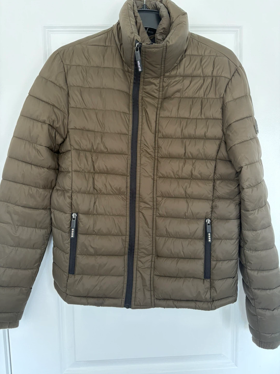 Superdry Fuji Puffer Jacket Olive Small