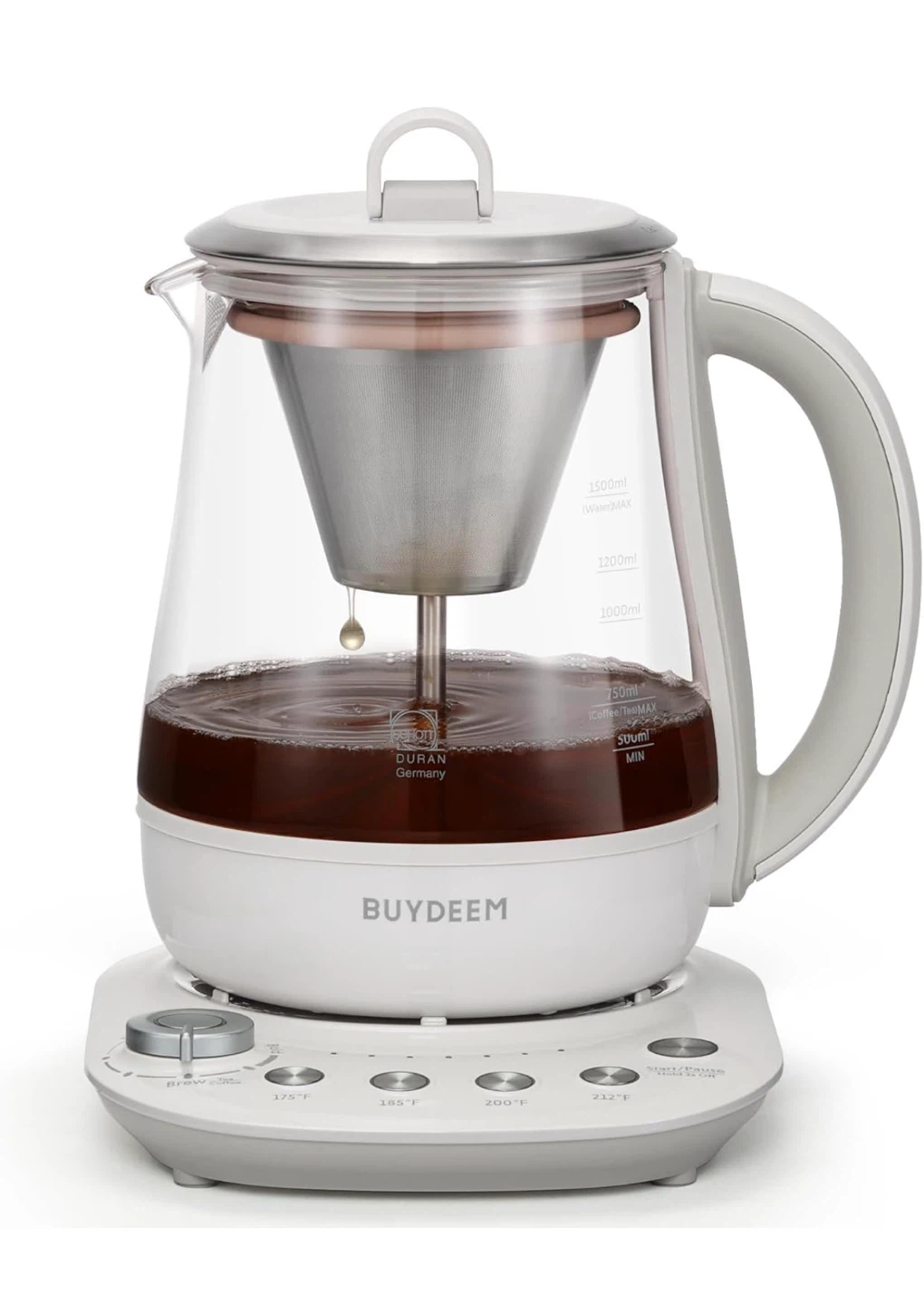 BUYDEEM 1.5L Tea and Coffee Maker