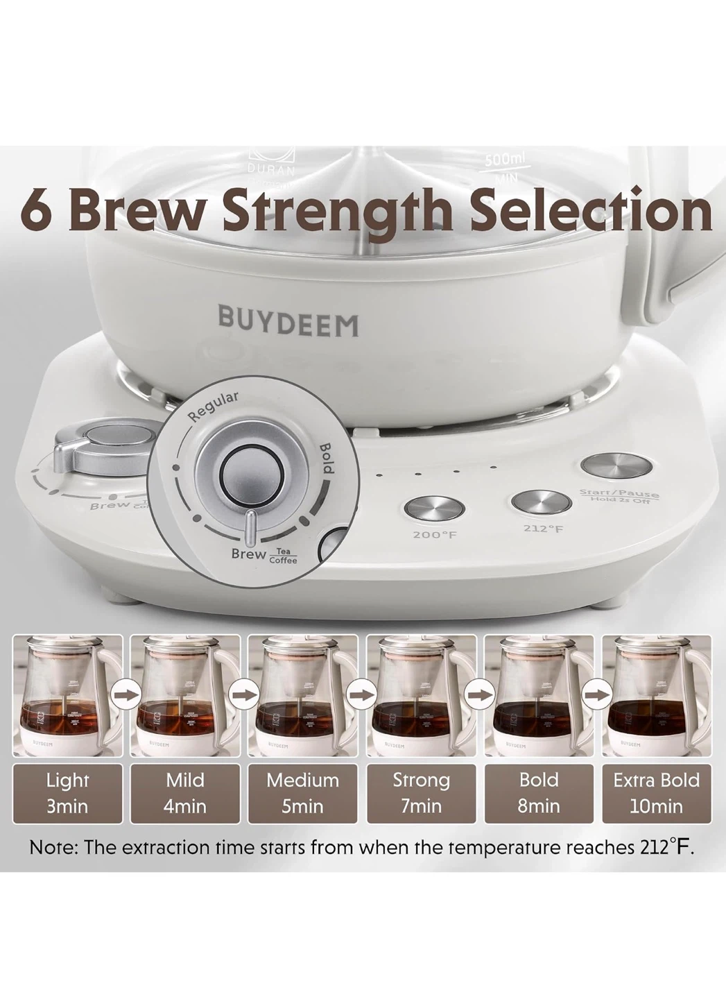 BUYDEEM 1.5L Tea and Coffee Maker - photo 2