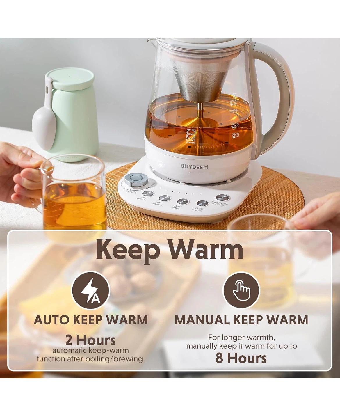 BUYDEEM 1.5L Tea and Coffee Maker - photo 5