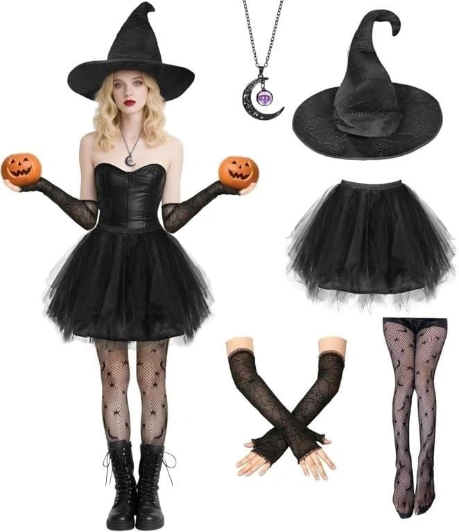 Witch Halloween Costume Set