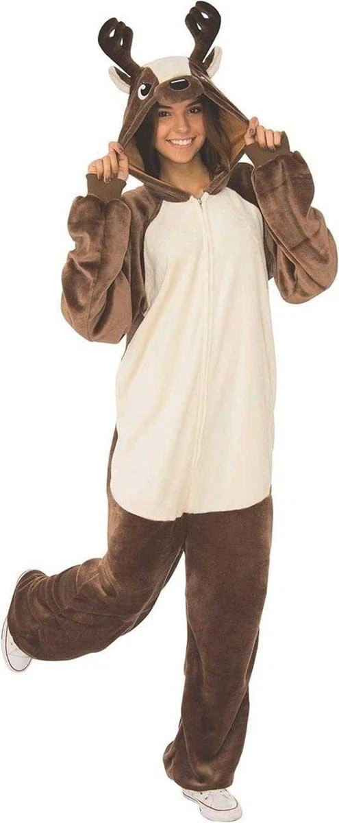 Rubies Reindeer Hooded Jumpsuit