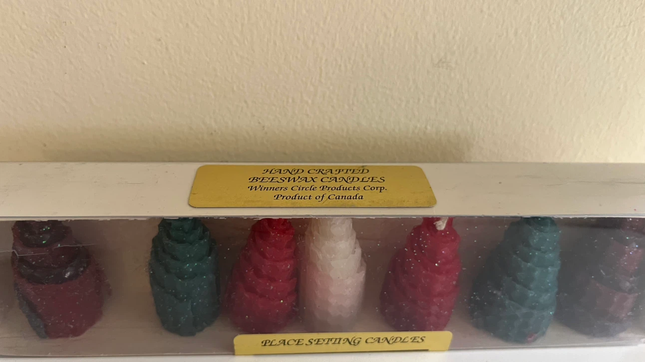 Vintage Circle Hand Crafted Beeswax Candles - photo 2