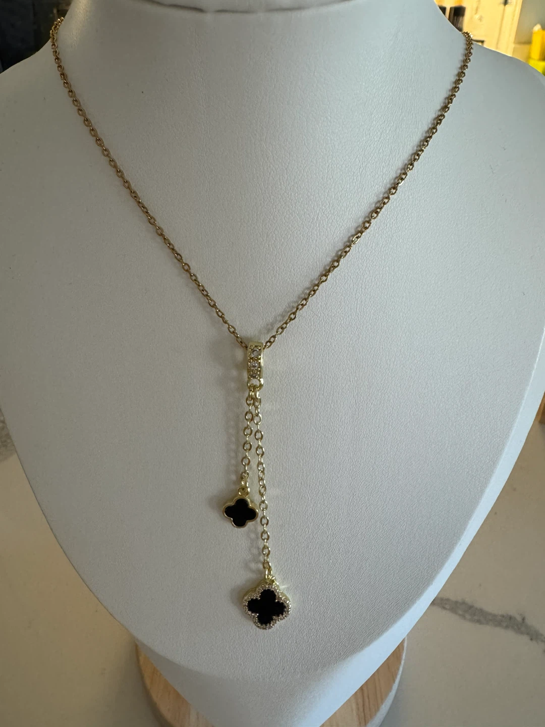 18k gold plated Stainless steel drop necklaces - photo 3