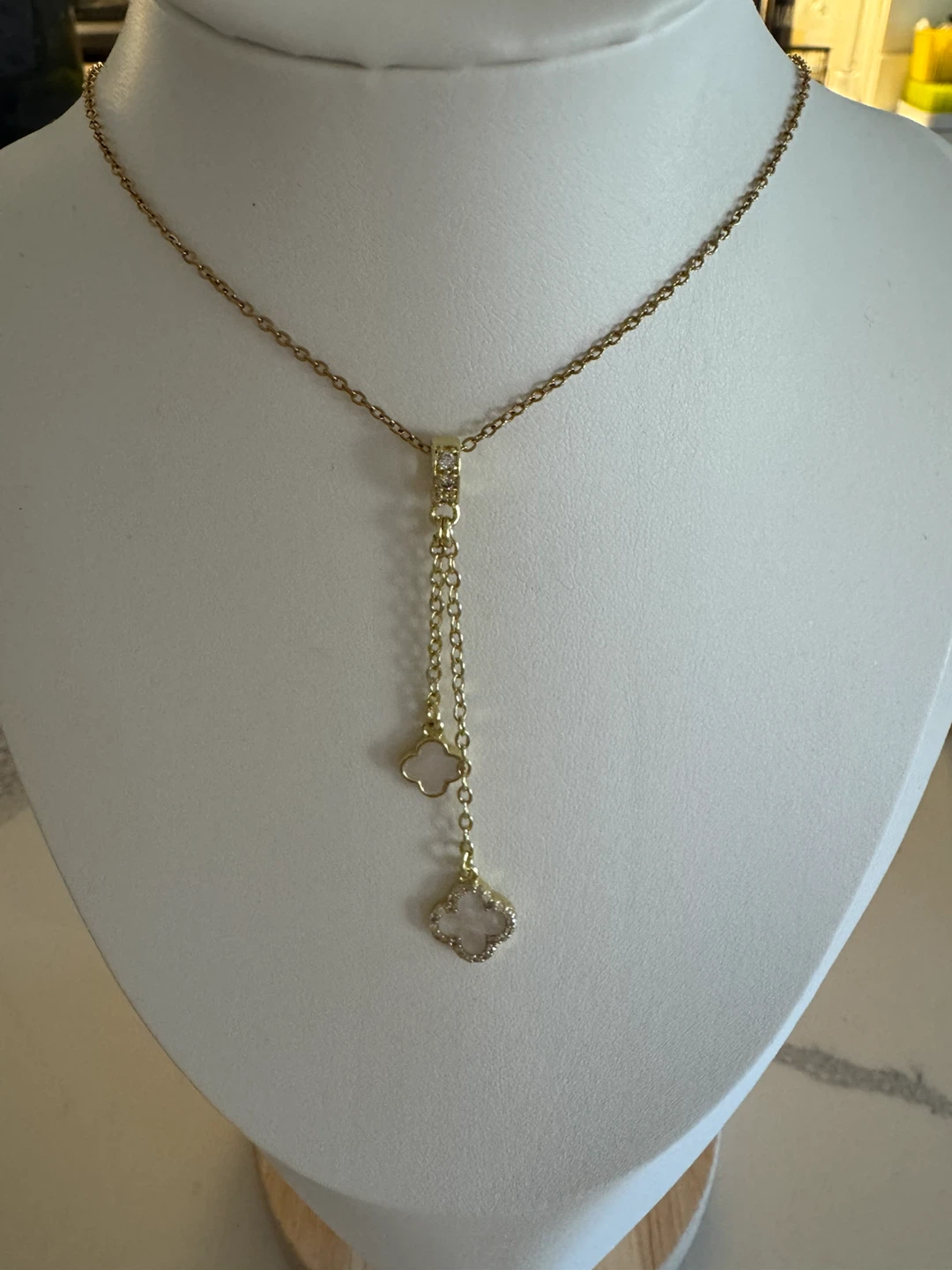 18k gold plated Stainless steel drop necklaces - photo 4