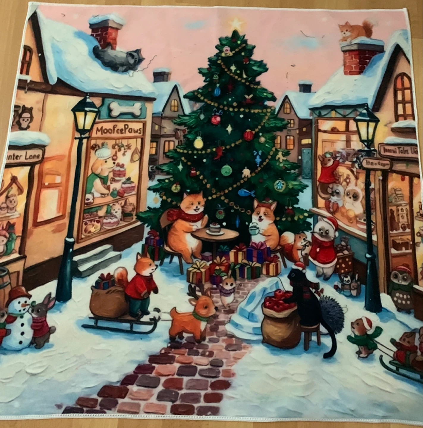 Christmas Themed Animal Tapestry - photo 3