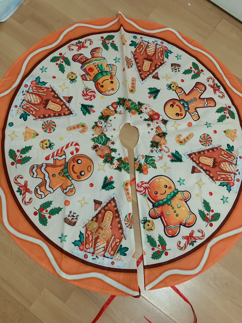 Gingerbread Christmas Tree Skirt