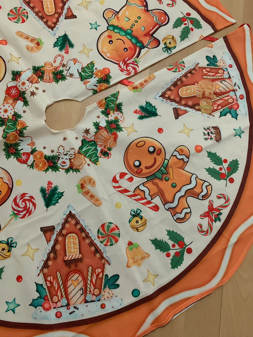 Gingerbread Christmas Tree Skirt - photo 3
